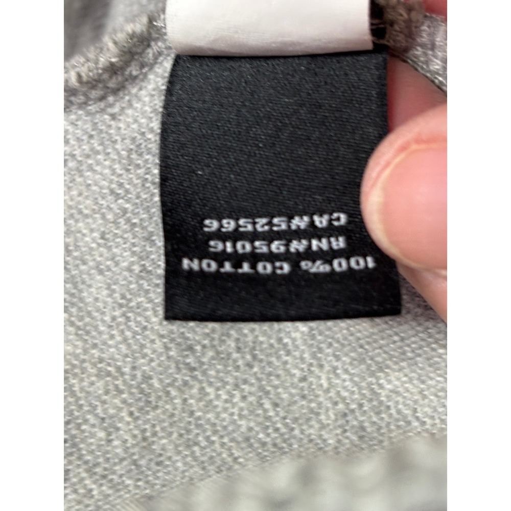 Straight Down Mens Gray Quilted Front 1/4 Zip Pullover Golf Sweater 100% Cotton - Picture 8 of 9